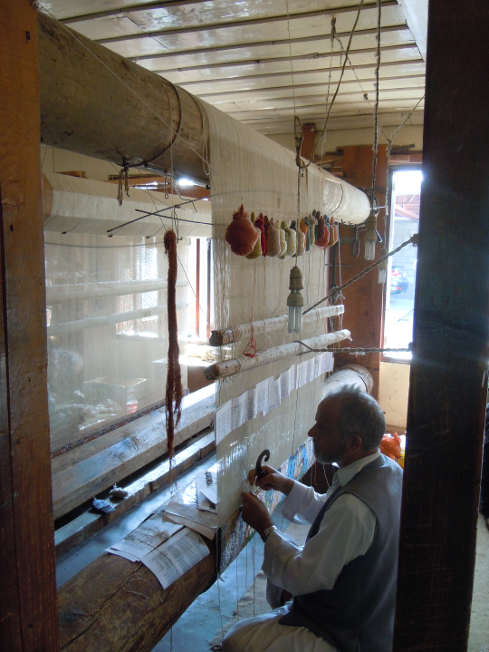 Srinagar - carpet weaving
