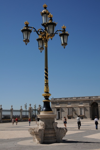 Royal Palace - gilded lamppost